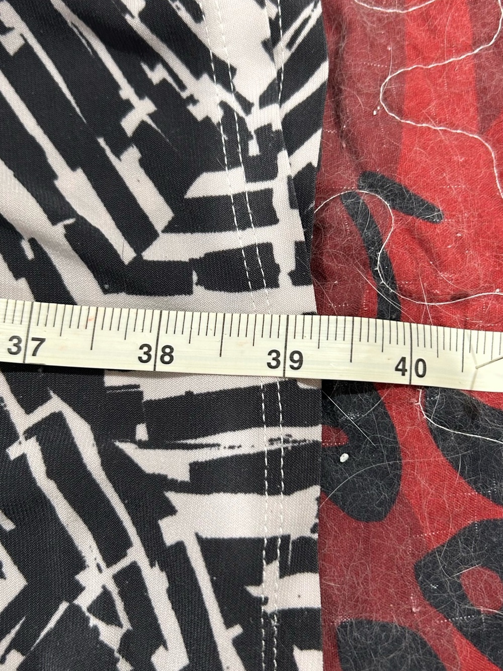 connected apparel Grey and White Abstract Wrap-Effect Midi Dress - Picture 12 of 14